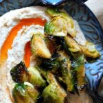 HUMMUS WITH ROASTED BRUSSELS SPROUTS