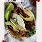 Achiote shredded pork tacos.
