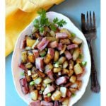 Country fried potatoes with ham