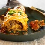 Enchilada Style Burritos.