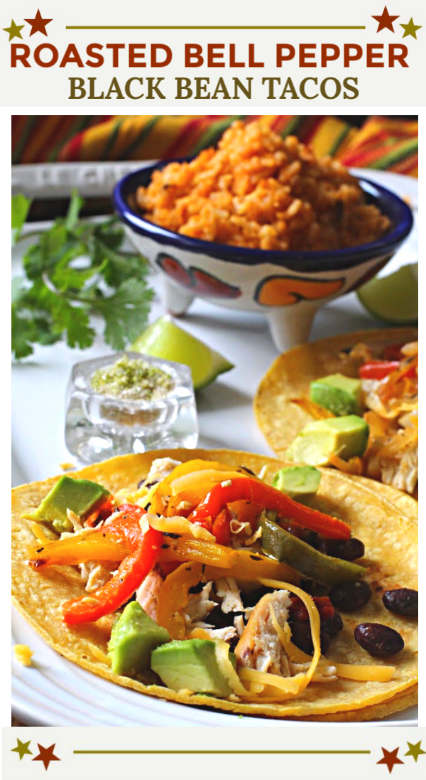 Roasted Bell Pepper, Black Bean Chicken Tacos Cooking On The Ranch