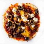 How to make flour tortilla pizzas.