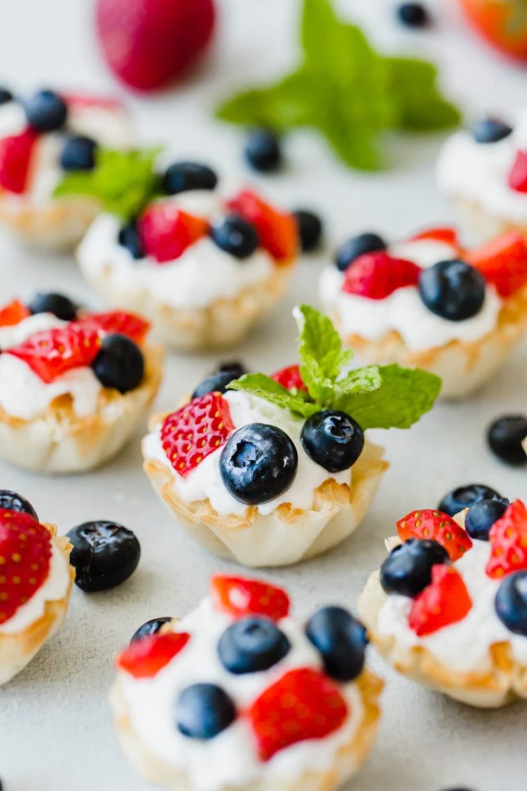 Greek Yogurt Fruit Bites for 4th of July