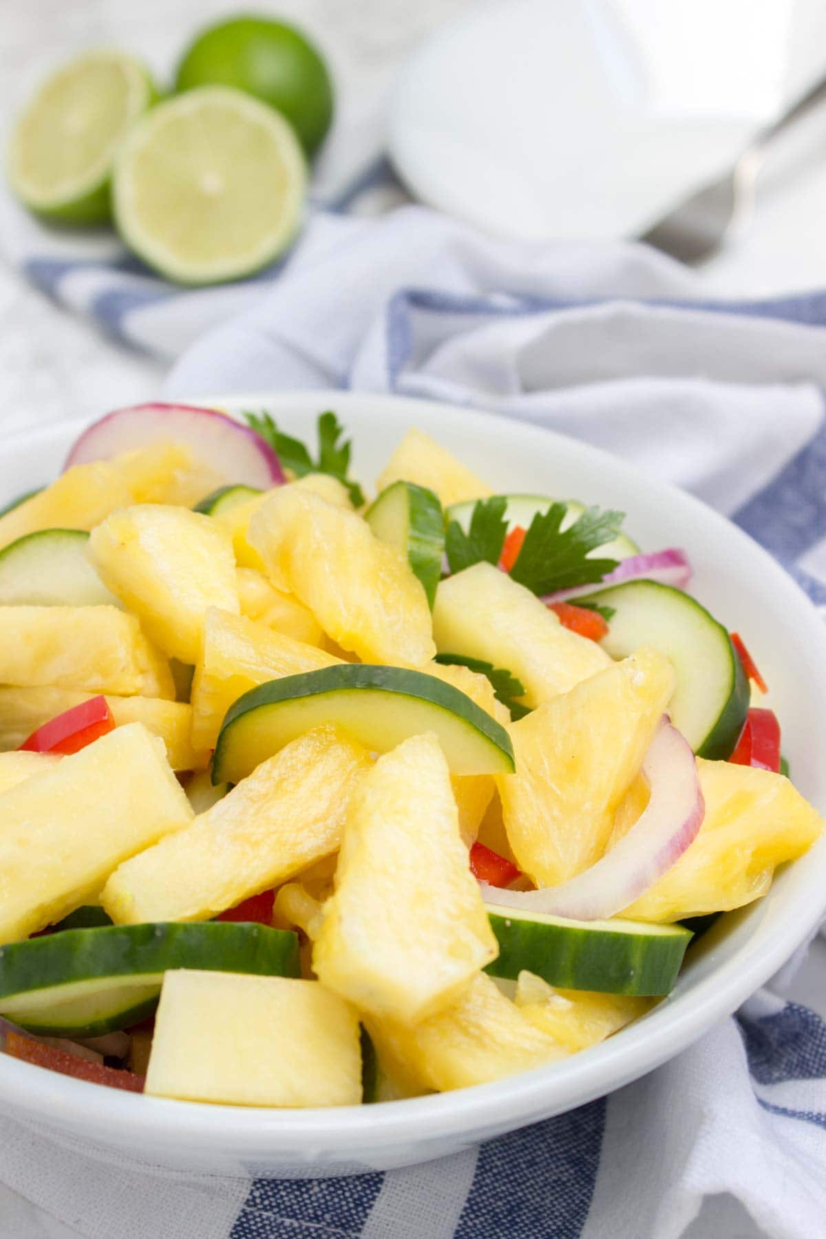 Pineapple and cucumber salad for fruit salad ideas for 4th of July