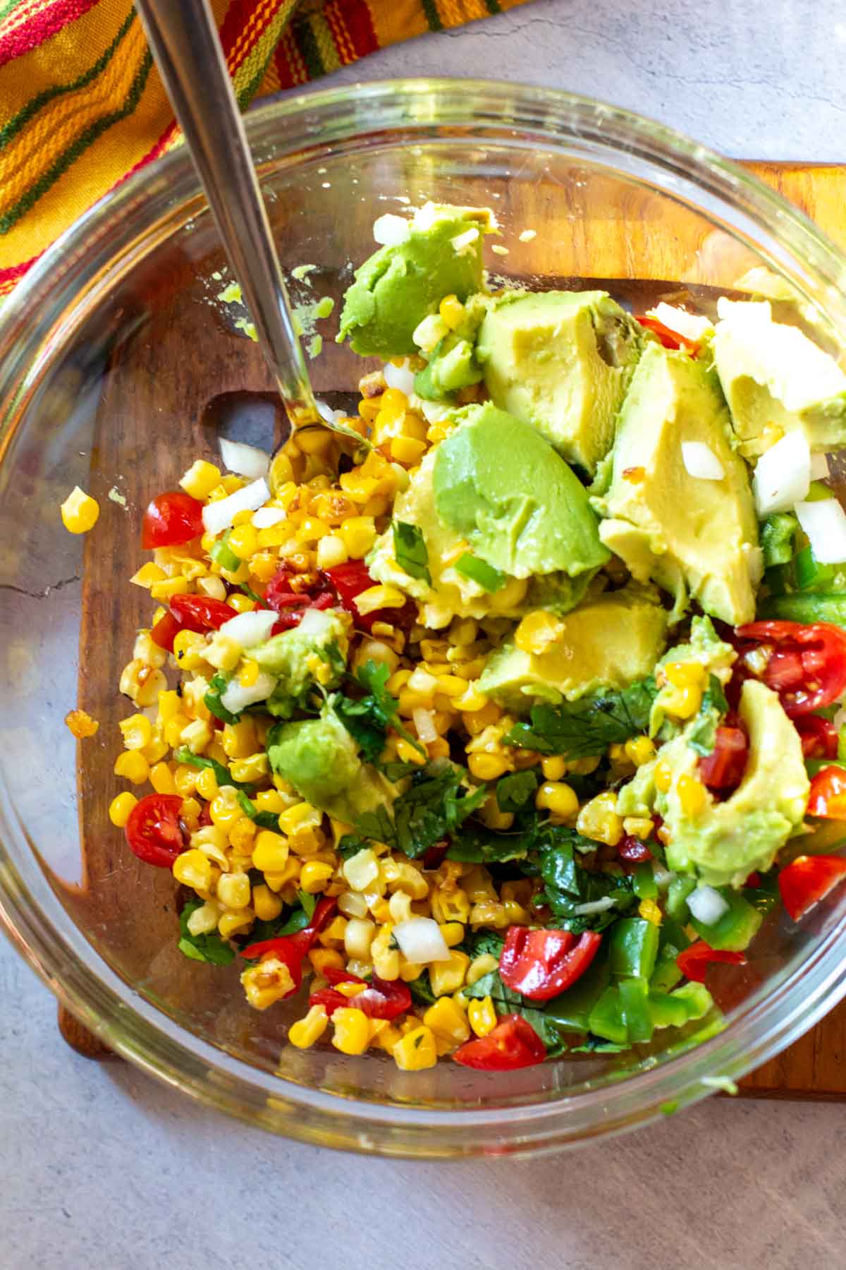 How to make roasted corn guacamole.