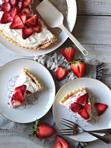 Strawberry tart recipe with lemon cream filling