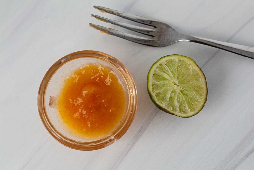 Peach glaze for salmon