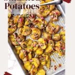 How to smashed potatoes with chimichurri