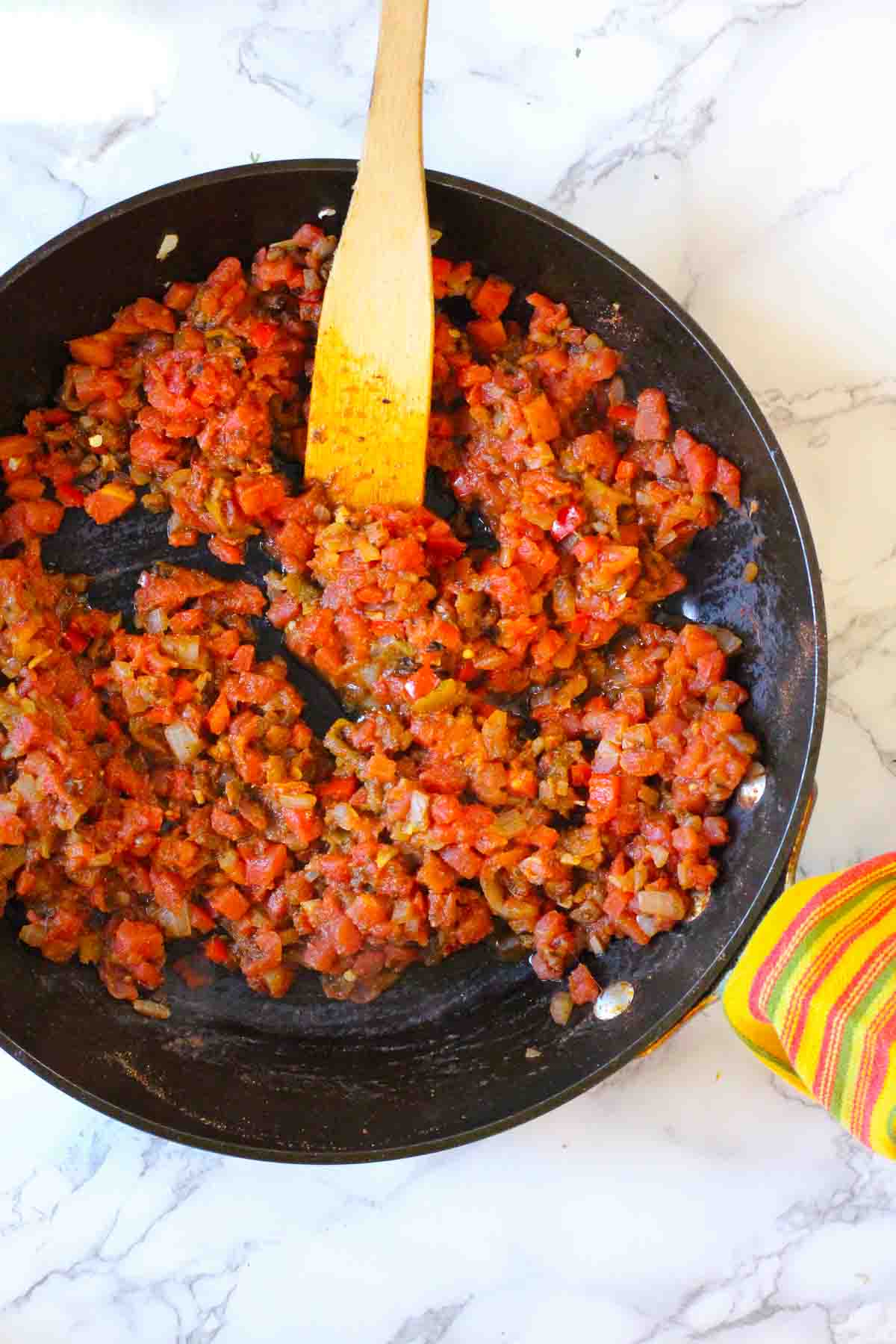 How to make sofrito for meatloaf, step 4.