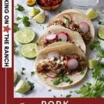 Pressure cooker pork carnitas tacos.