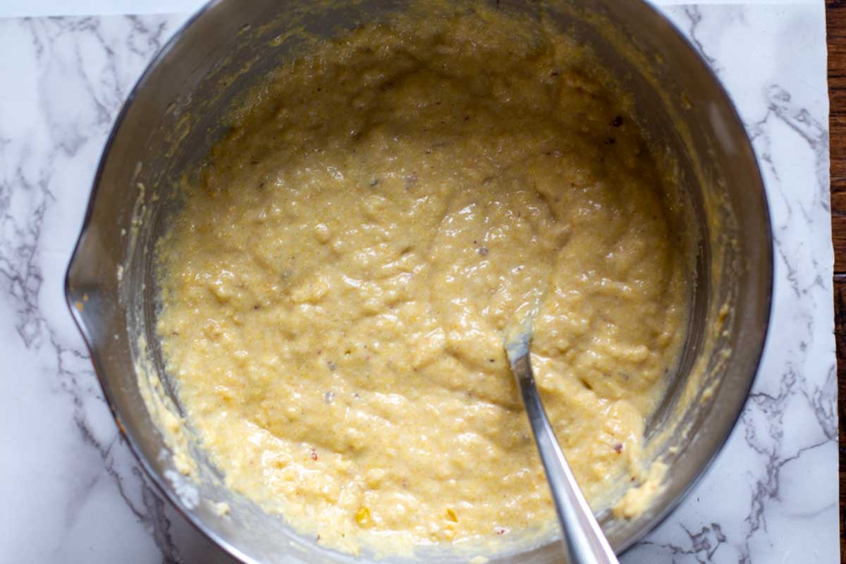 Batter for moist cornbread muffins