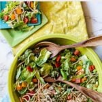 Lettuce salad with chow mein noodles