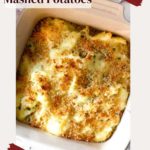 Sour Cream Mashed Potatoes Pinterest Image.