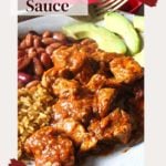 Pork in red chile sauce