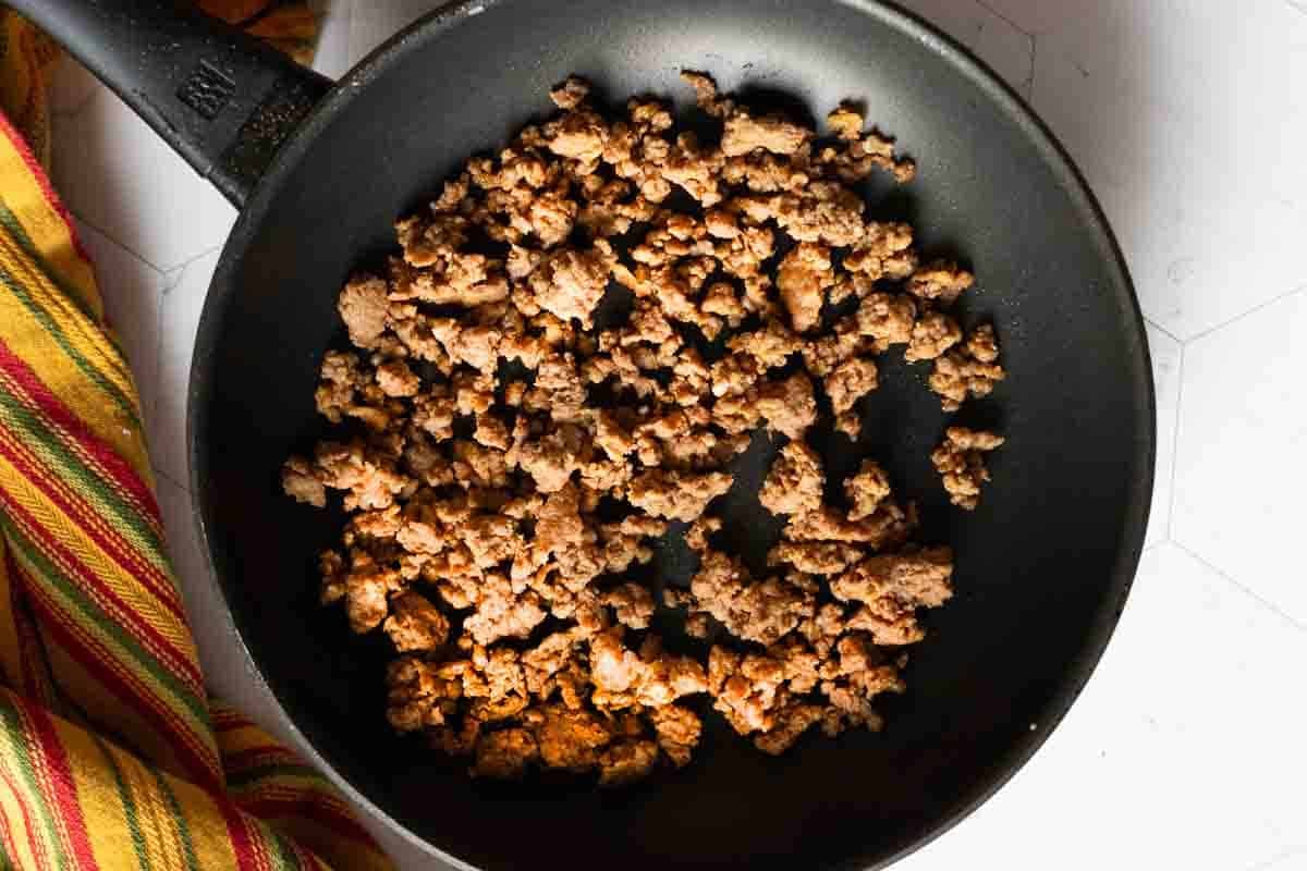Step 1: Cooking Chorizo to make Chorizo Soup