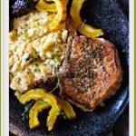 Slow cooker thick cut pork chops with apples and figs