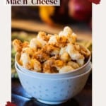 Flemings Steakhouse Mac and Cheese pinterest image.