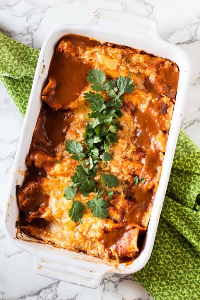 Baked Pulled Pork Enchiladas