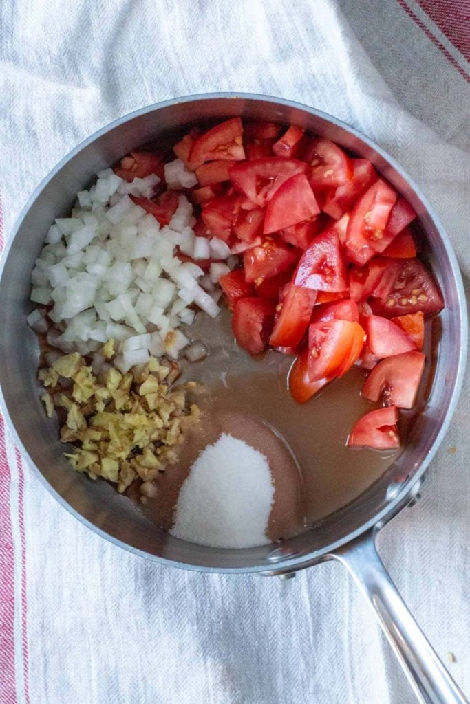 How to make sweet tomato chutney.