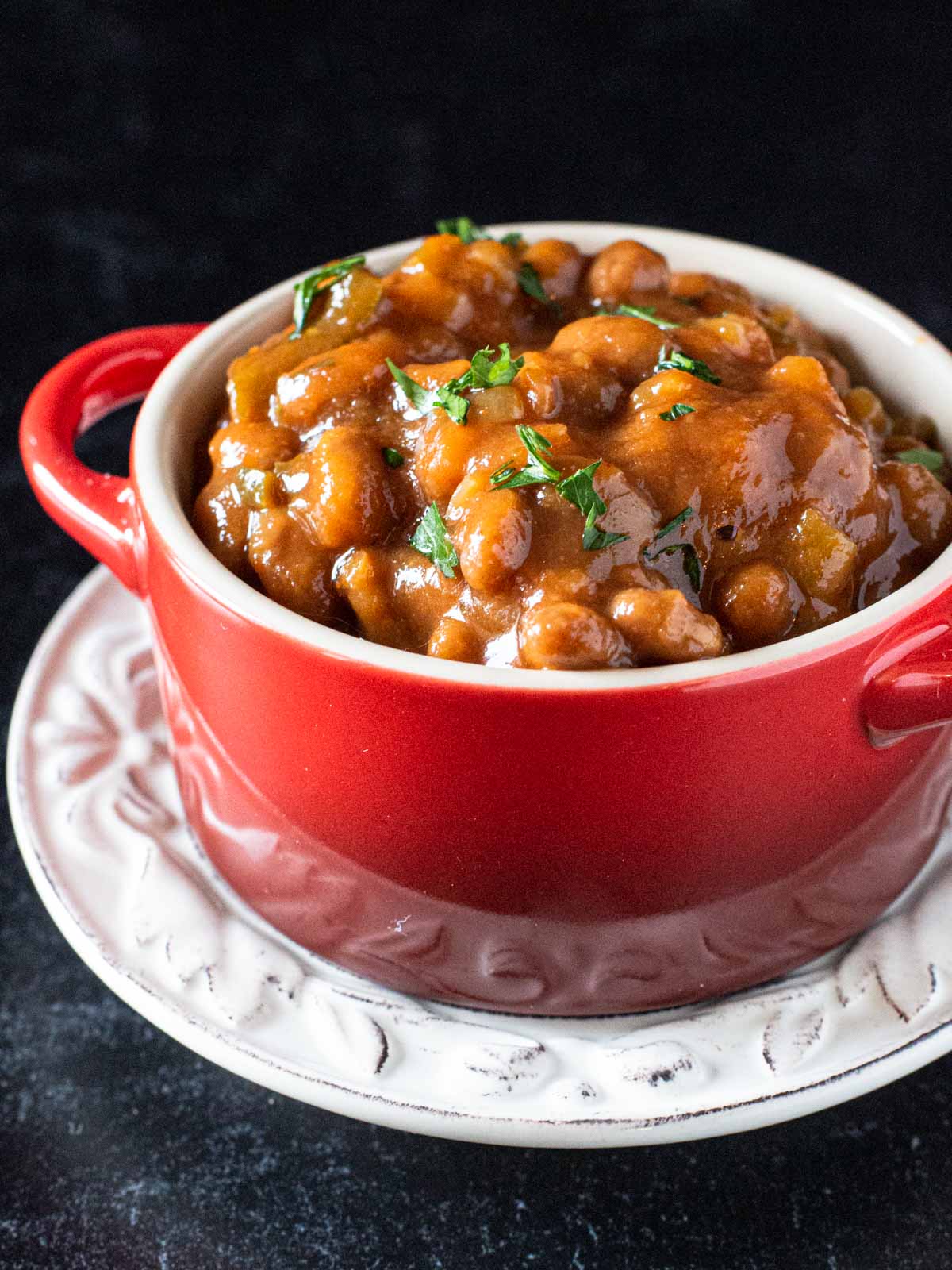 Spicy Baked Beans Cooking On The Ranch