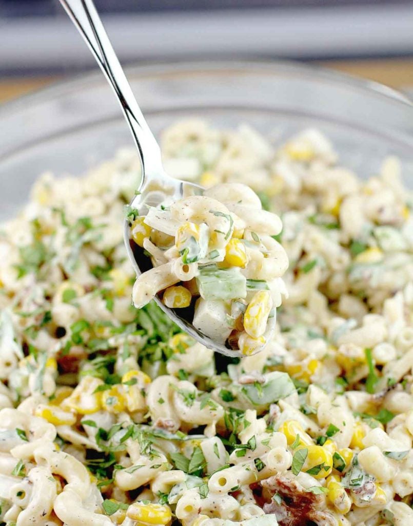Corn Maque Choix Macaroni 4th of July Side Dish