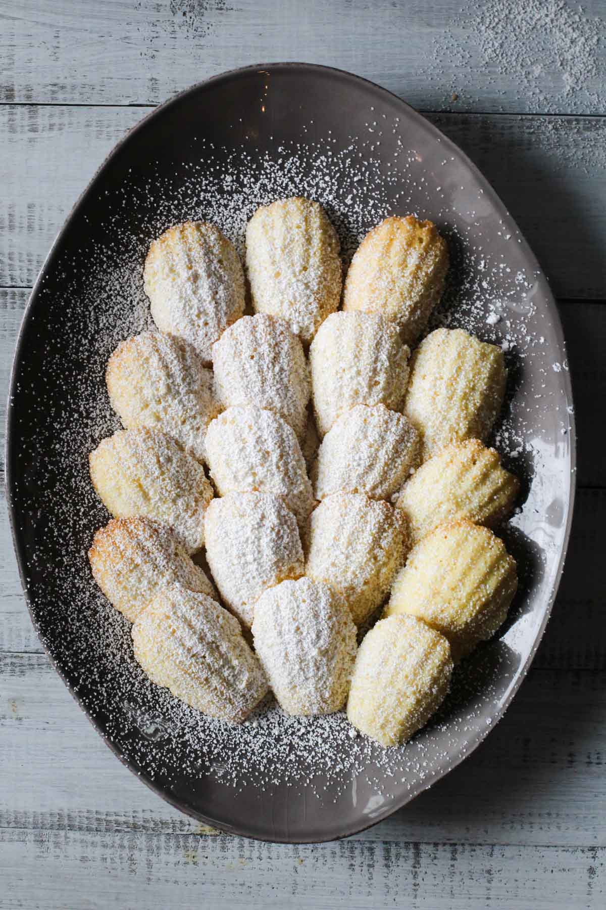 A platter of lemon madeleines