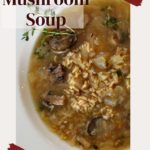 Healthy mushroom soup without cream