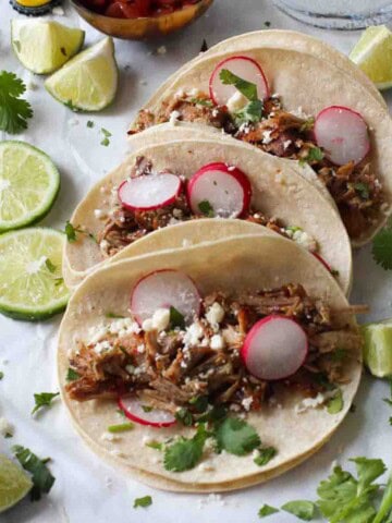 Instant Pot Pork Carnitas Tacos