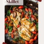 Chicken mushroom skillet dinner. Tiktok chicken.