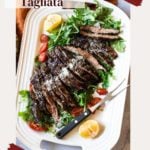 Easy steak talgiata Italian dinner.