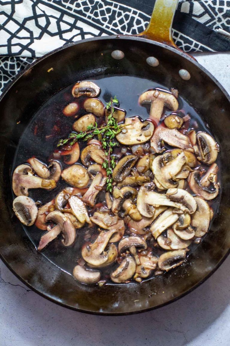 Beef Tournedos Steak With Red Wine Mushroom Sauce