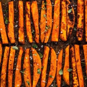Grilled sweet potato fries.