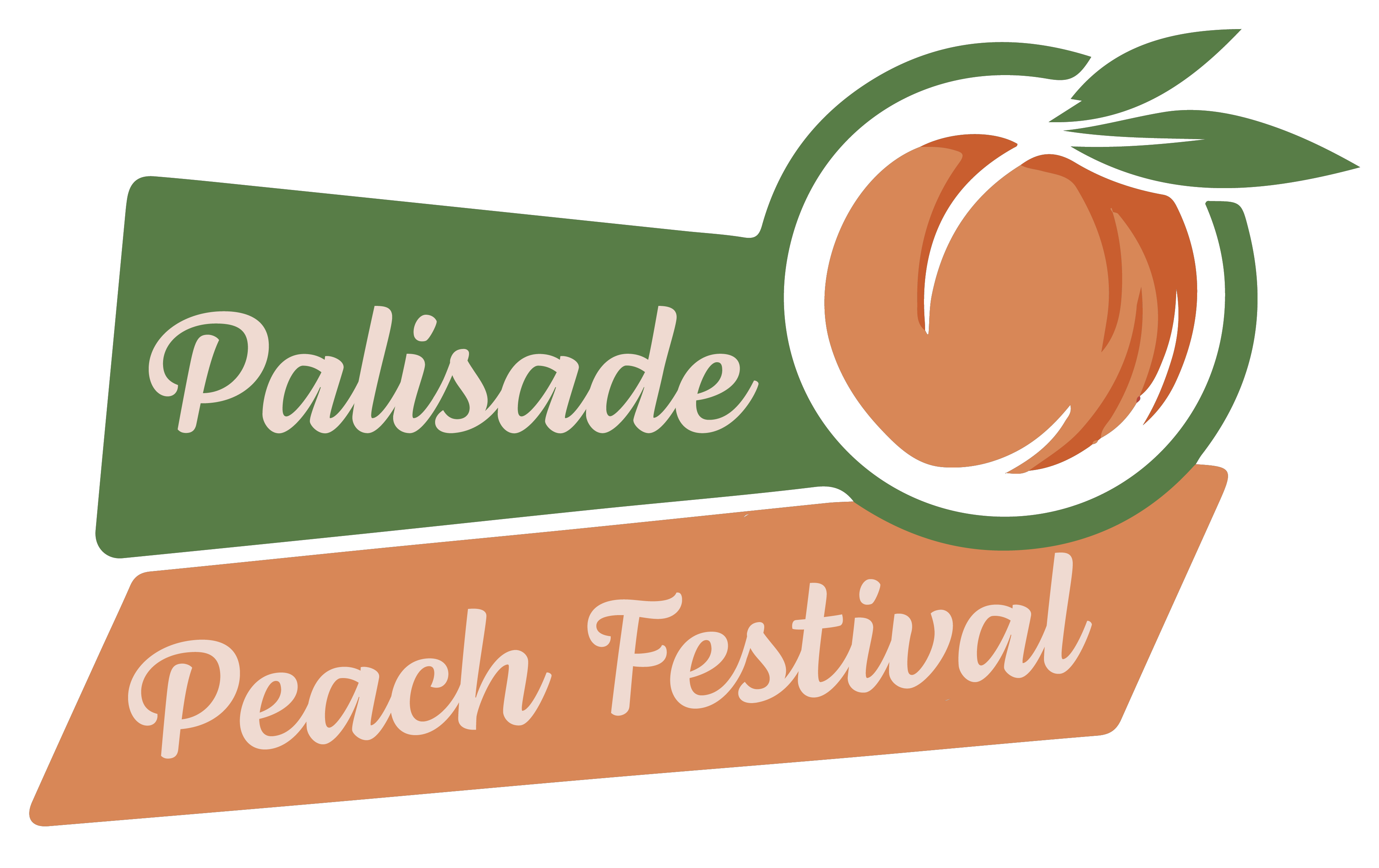 Palisade peach festival logo.