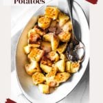 Parmesan crusted potatoes image for Pinterest.