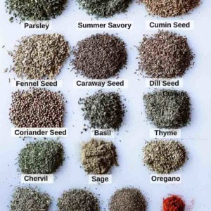 Bean soup spices to make 15-bean soup.