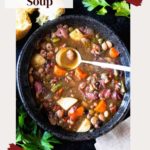 Crockpot 15 bean soup image for pinterest.