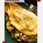 Classic Western Omelette Pinterest image.