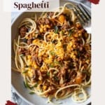 Cowboy spaghetti pinterest image.