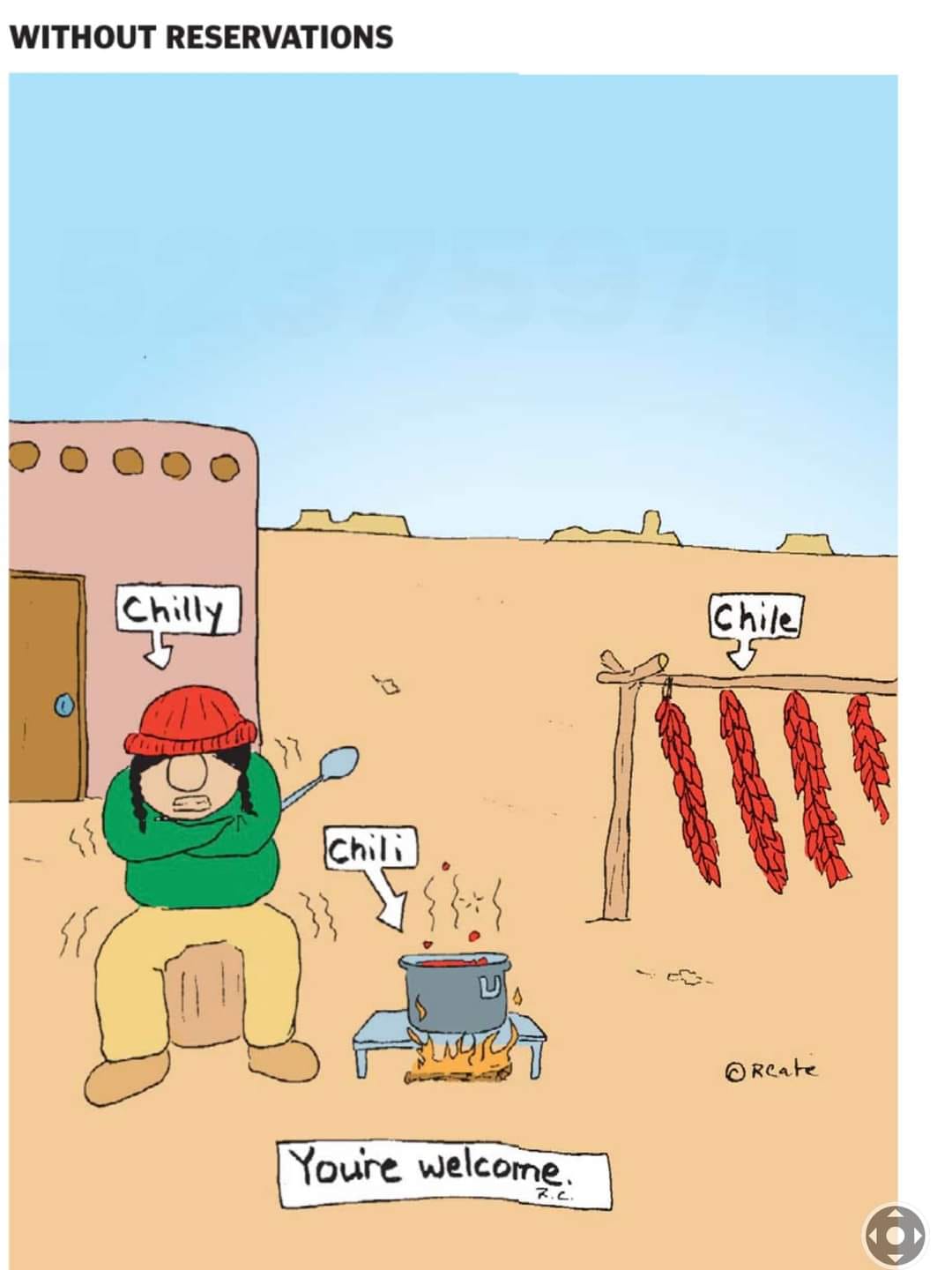 Chile vs Chili cartoon.