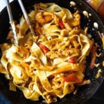 Chicken Fajita Pasta in a large skillet.