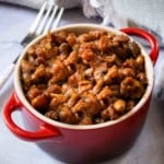 Grilled Baked Beans pinterest image.