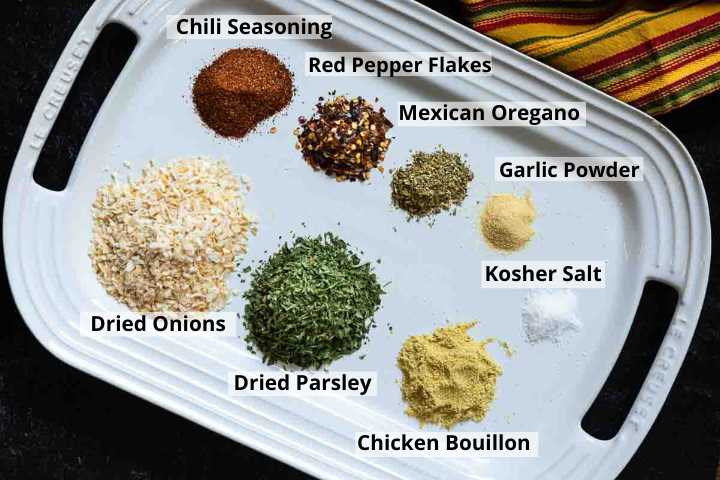 Ingredients to make homemade Southwest Spice Blend.