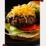 Taco Burger pinterest image.
