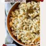 White Cheddar Mac and Cheese pinterest image.