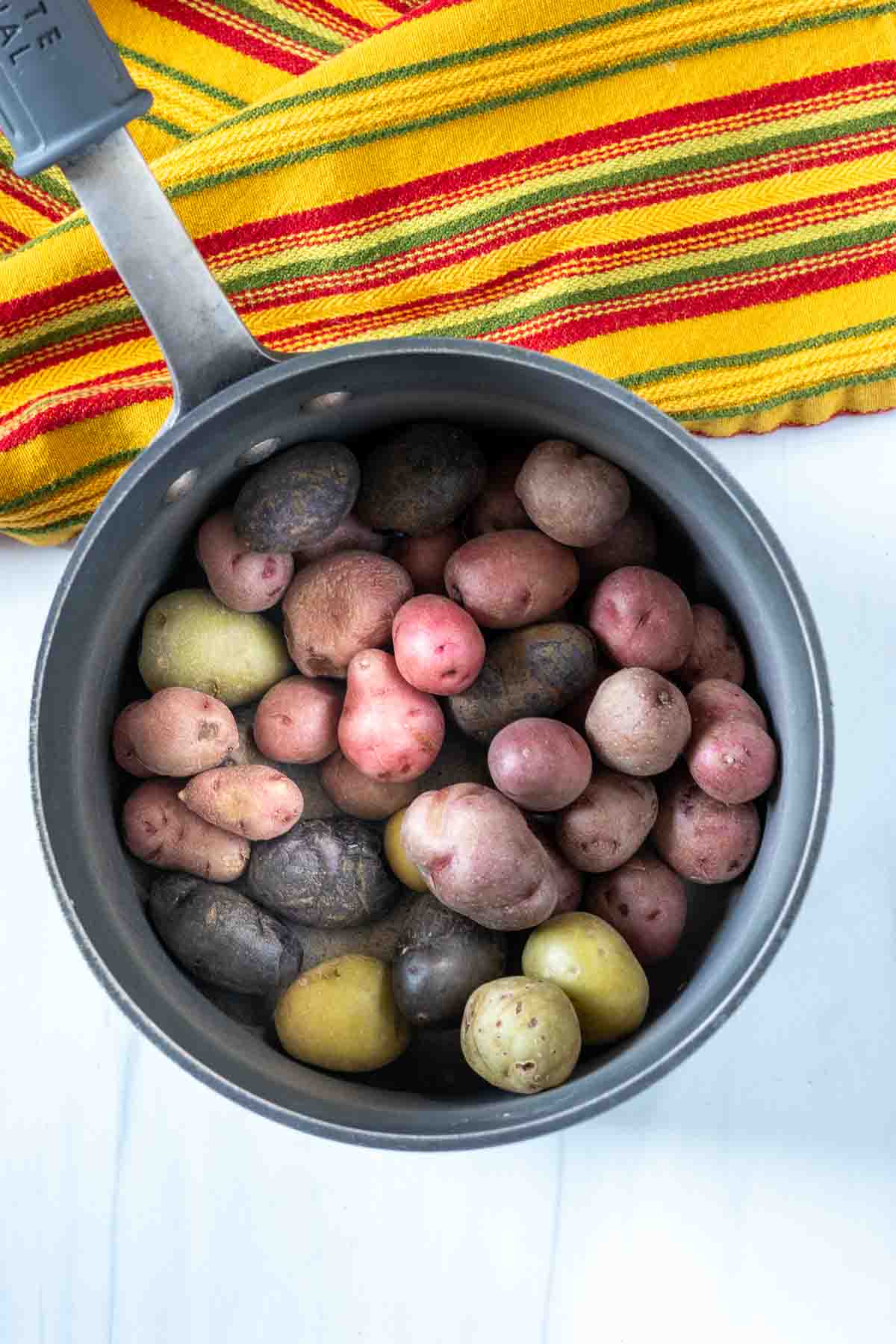 How to cook marble potatoes.