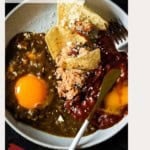 Mexican Divorced Eggs Pinterest image.