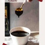 Balsamic fig glaze recipe pinterest image.