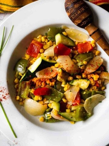 Southwestern Sauteed Mixed Vegetables.